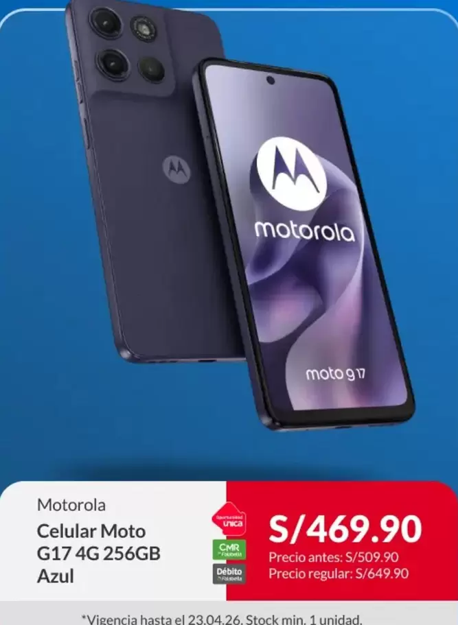 Motorola - Celular Moto G17 4G 256GB