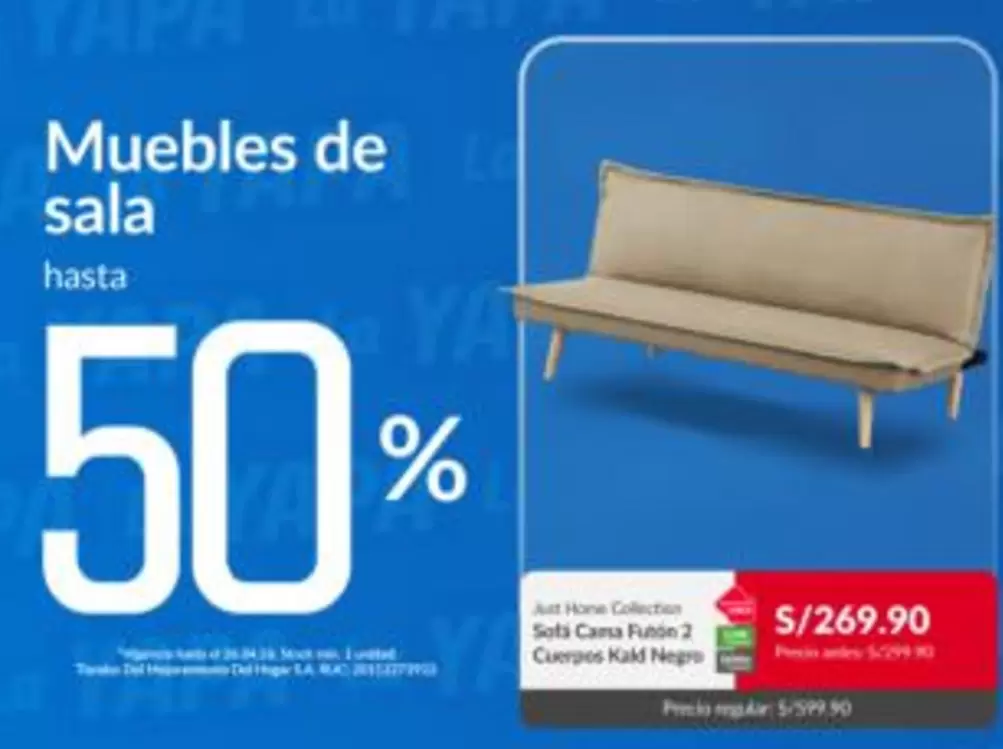 Sofa Cama Futon 2 Cuerpos Kaká Negro