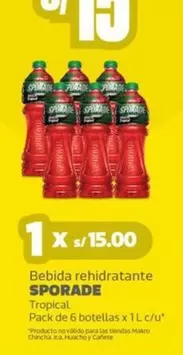 Sporade - Bebida rehidratante TROPICAL