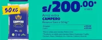 Arequipa - Arroz extra Reserva Saco