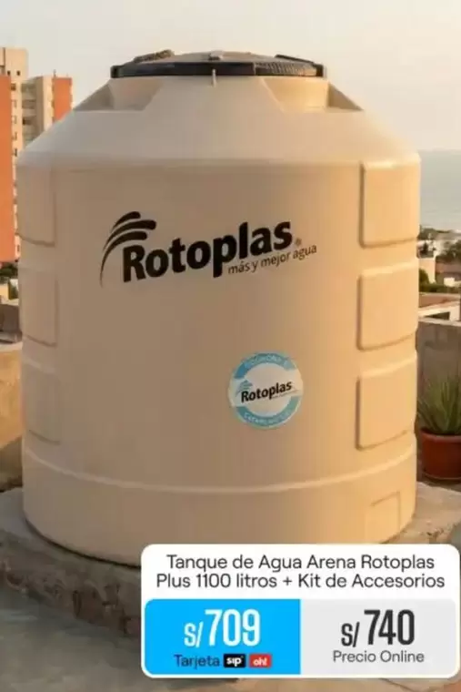 Rotoplas - Tanque de Agua Arena  Plus 1100 litros