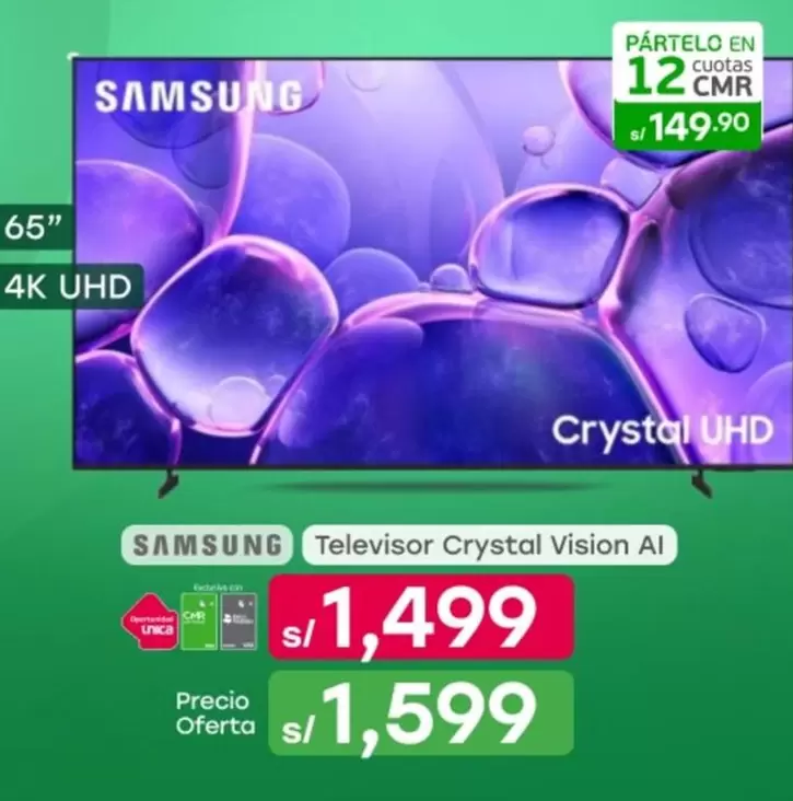 Samsung - Televisor Crystal Vision AI