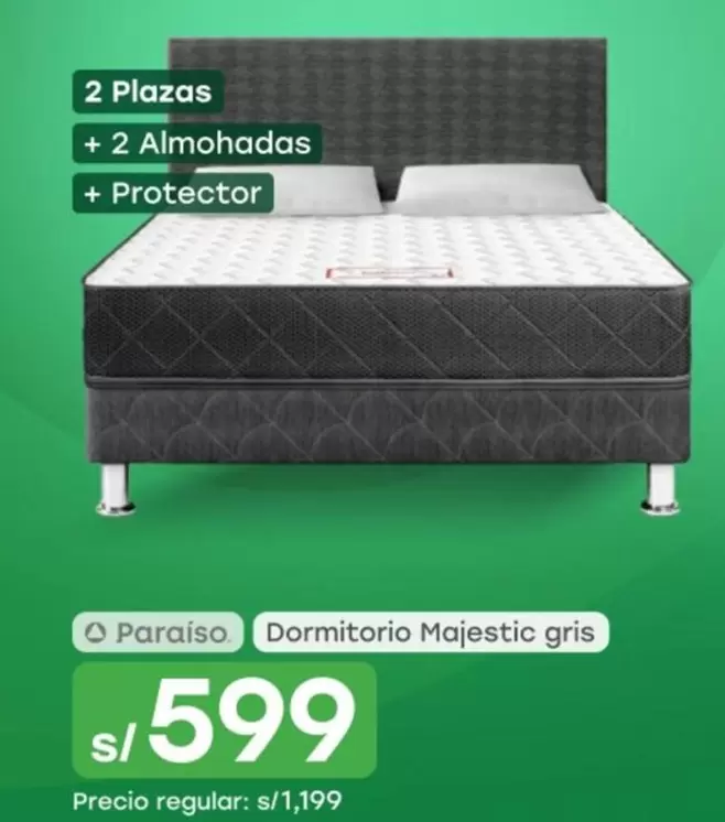 Dormitorio Majestic gris