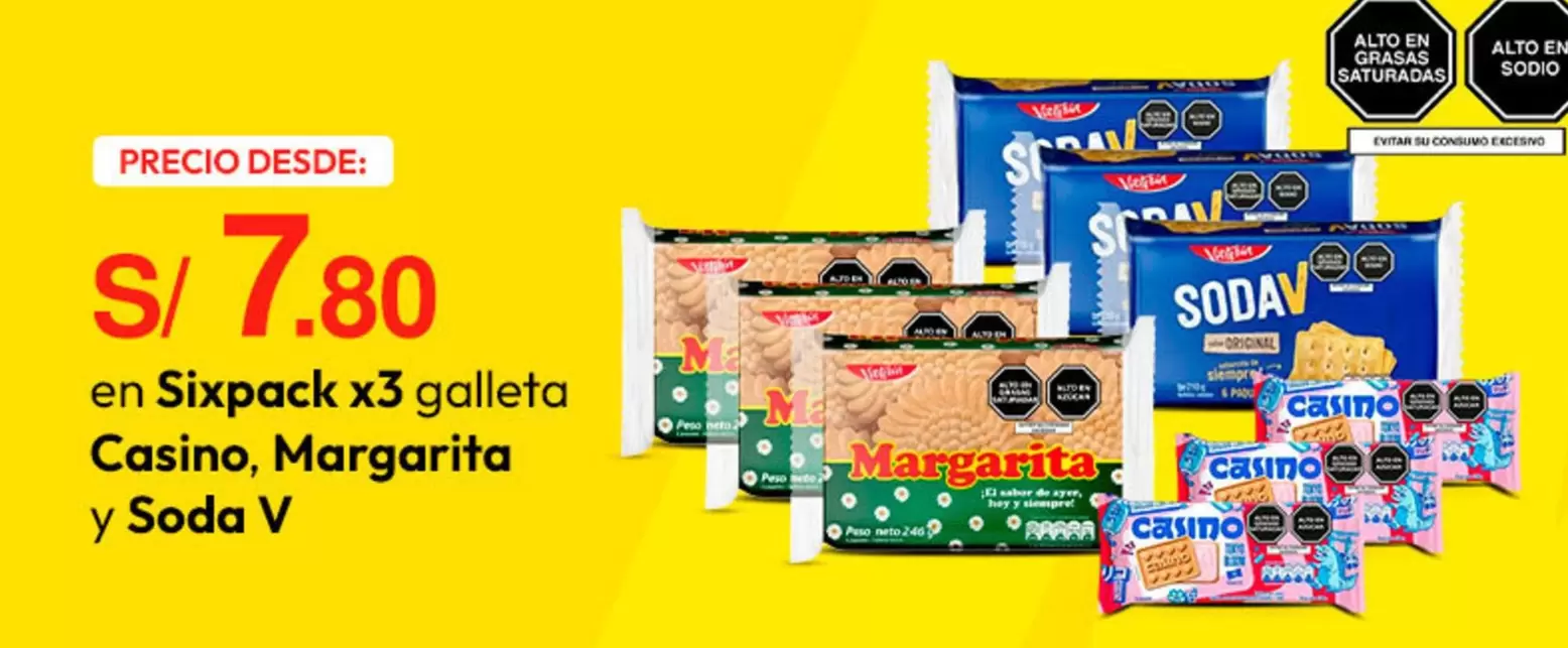 Casino - galleta , Margarita y Soda V