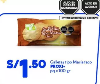 Pro    - Galletas tipo Mar0a taco