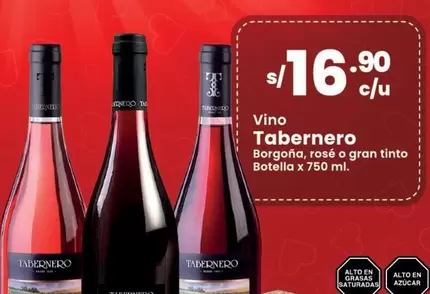 Tabernero - Vino  Borgoña, Rosé o Gran Tinto