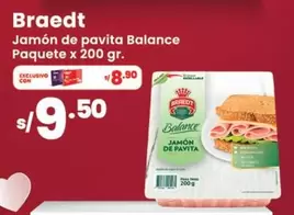 Braedt - Jamón de pavita Balance