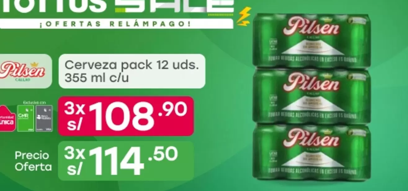 Pilsen - Cerveza pack 12 uds.