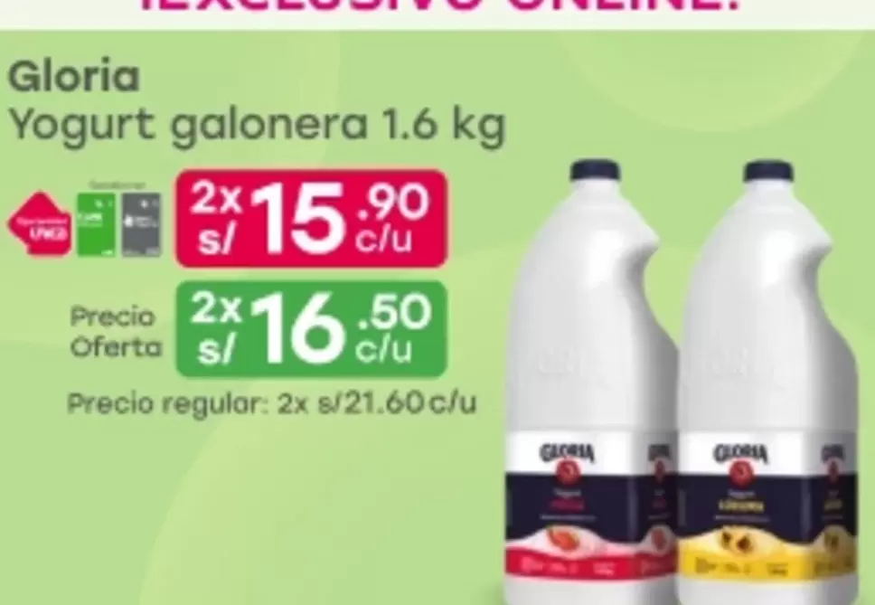 Gloria - Yogurt galonera