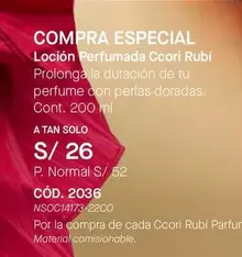 Ccori - Loción Perfumada  Rubí