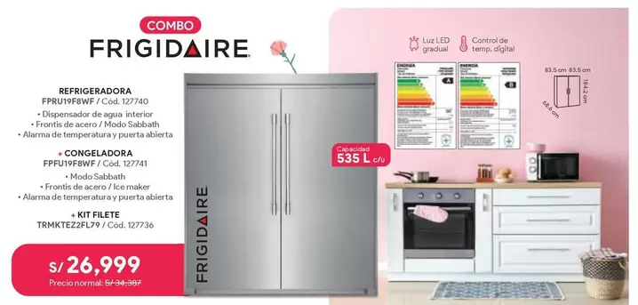 Frigidaire - REFRIGERADORA / CONGELADORA / KIT FILETE