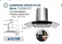 Venus - CAMPANA VENUS PLUS 90cm TURE63CO