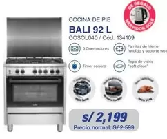 Bali - COCINA DE PIE BALI 92 L COS0L040 / Cód. 134109