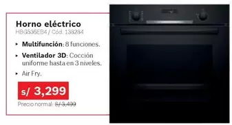 Bosch - Horno eléctrico HB3536EB4 / Cód. 138294