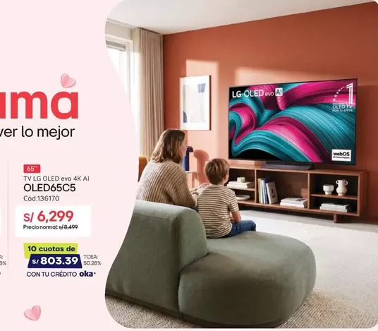 Lg - TV LG OLED evo 4K AI OLED65C5