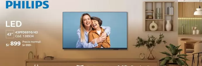 Philips - LED 43" 43PFD4010/43