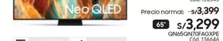 Samsung - Neo QLED QN65QN70FAGXPE