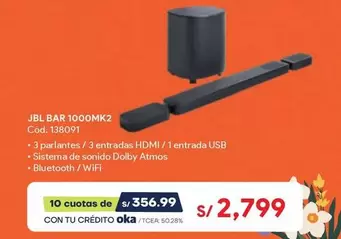 JBL - BAR 1000MK2 Cód. 138091