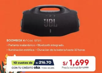 JBL - BOOMBOX 4 / Cód. 137211