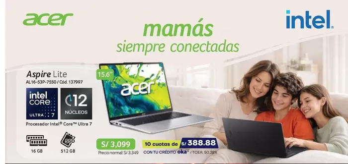 Acer - Aspire Lite AL15-51P-758D / CL4 12 NUCLEOS