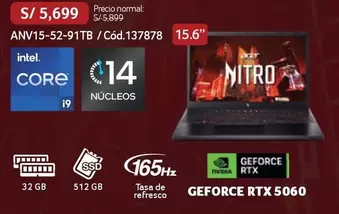 Acer - ANV15-52-91TB / Cód.137878