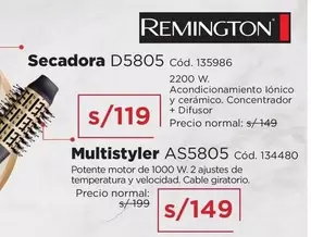 Remington - Secadora D5805 Cód. 135986