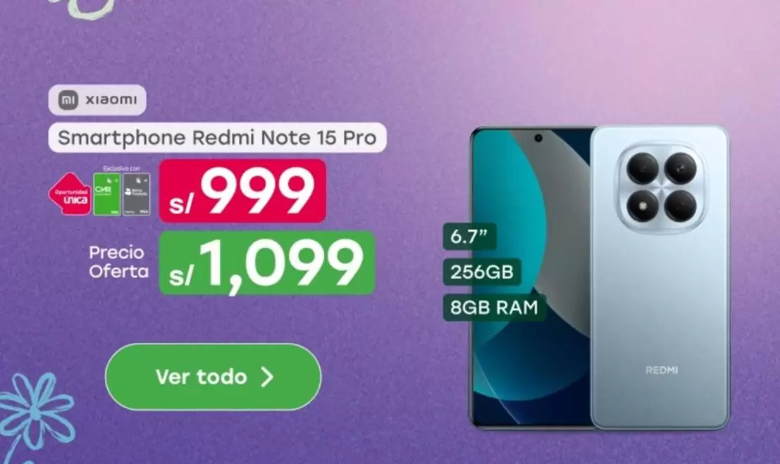 Xiaomi - Smartphone Redmi Note 15 Pro