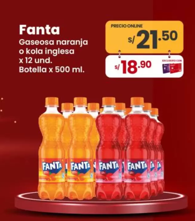 Fanta - Gaseosa naranja o kola inglesa