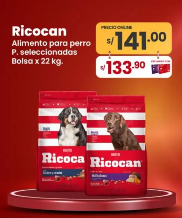 Ricocan - Alimento para perro P. seleccionadas Bolsa