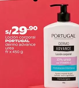 Portugal - Loción corporal dermo advance urea
