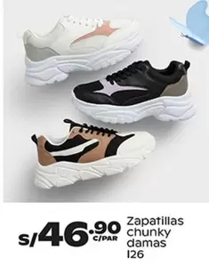 Zapatillas chunky damas 126