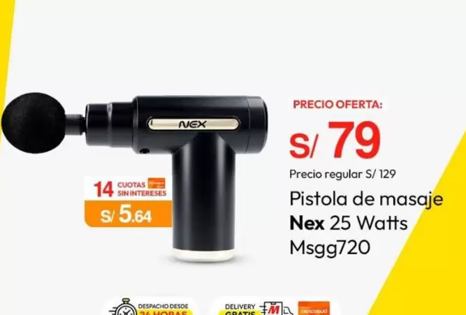 Nex - Pistola de masaje Msg9720