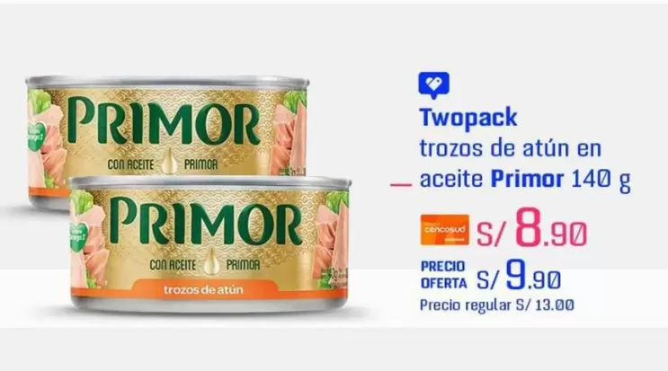 Primor - trozos de atún en aceite