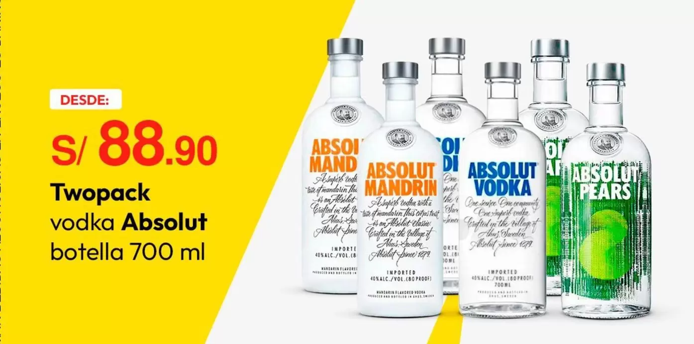 Absolut - vodka  botella 700 ml