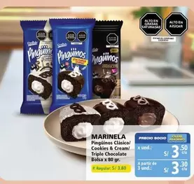 Marinela - Pinguinos Clásico! Cookies & Cream / Triple Chocolate