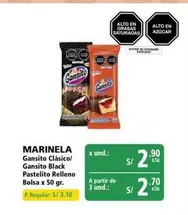 Marinela - Gansito Clásico/Gansito Black Pastelito Relleno