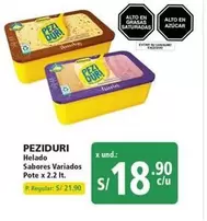 Peziduri - Helado Sabores Variados Pote