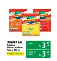 Universal - Gelatina Sabores Variados