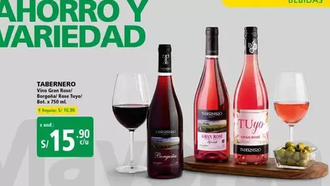 Tabernero - Vino Gran Rose Bergamota Rose