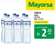 Cielo - Agua sin Gas Bot. x 2.5 lt.