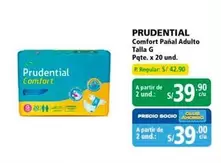 Comfort Pañal Adulto Talla G Pqte. x 20 und.