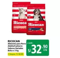 Ricocan - Alimento para Perro Adulto/Cachorro Sabores Variados Bolsa