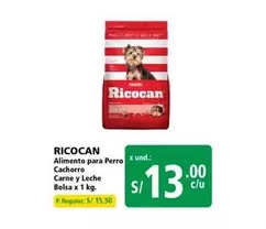 Ricocan - Alimento para Perro Cachorro Carne y Leche