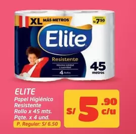 Elite - Papel Higi9enico Resistente Rollo