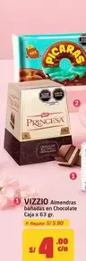 Vizzio - Almendras bañadas en Chocolate Caja