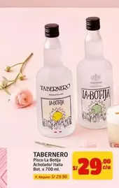 Tabernero - Pisco La Botija Acholado Italia Bot.