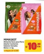 Mimaskot - Alimento Seco para Perro Adulto/Cachorros Sabores Variados Bolsa
