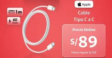 Apple - Cable Tipo C a C
