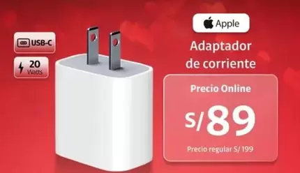 Apple - Adaptador de corriente