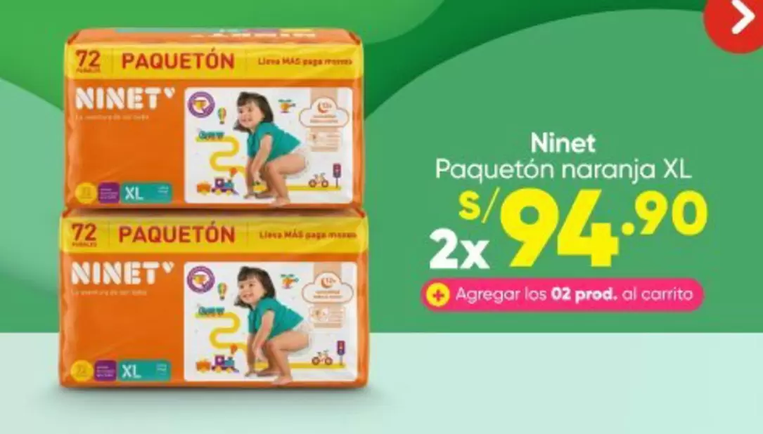 Ninet - Paquetón naranja XL